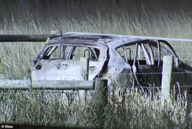 On Tuesday, Victoria's Coroners Court ruled that Ms Thomas had deliberately covered her car (pictured) with petrol and set it on fire while she and her two girls were inside.