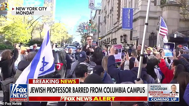 Davidai led a pro-Israel counter-protest at Columbia University and shortly afterwards had his campus key card disabled