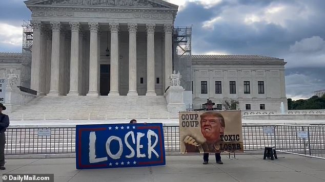 Trump immunity protests at SCOTUS