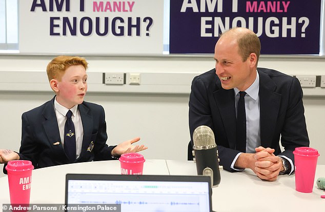 The royal family then told a manhunt joke about an 'interrupting Cow'.  In a punchline, some might have predicted it, while the others around the table tried to ask, 