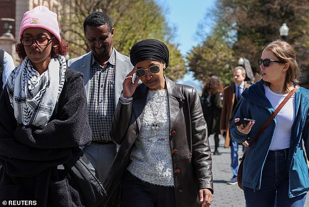 Hirsi and her mother Omar attracted quite a bit of camera attention during their visit on Thursday