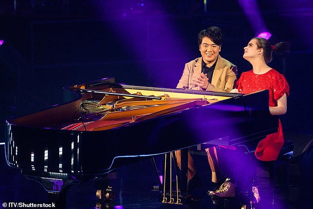 Lucy performed with piano judge and pianist Lang Lang at the Royal Variety Performance at the Royal Albert Hall in 2023 (pictured together)