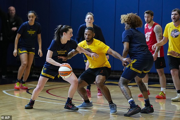 The former Iowa guard took part in scrimmages as she prepared for the demands of the WNBA