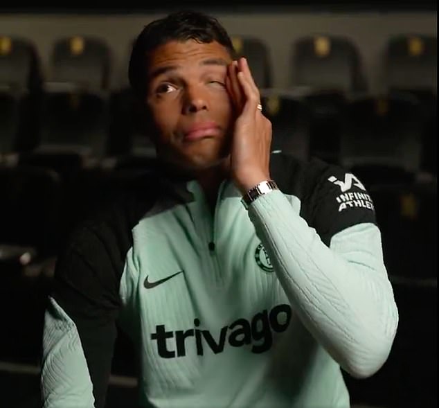 The centre-back broke down in tears in the clip as he insisted: 'I plan to come back one day'