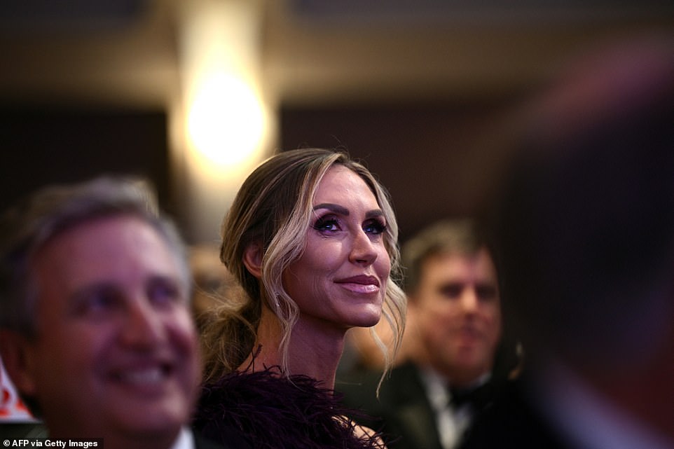 On Saturday evening, the former president's daughter-in-law, Lara Trump, who is now co-chair of the Republican National Committee (RNC), attended as a guest of Politico.