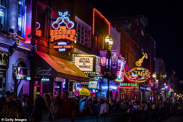 Lower Broadway, a renowned entertainment center for country music