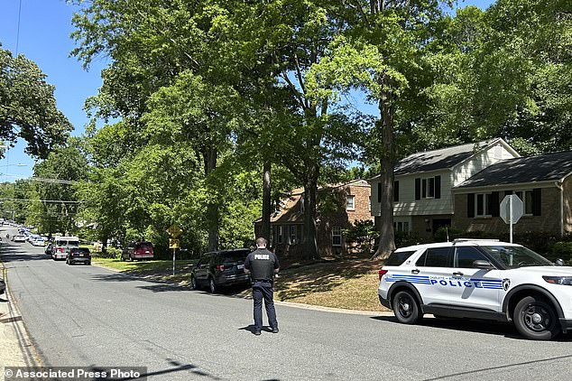 A second person then shot at officers from the home where a high-powered rifle was found