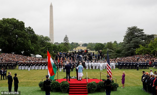 Modi was treated to all the spectacle the White House has to offer