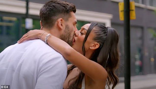 Jasmine was spotted locking lips with Love Island's Adam Collard, 28, on last year's Celebs Go Dating