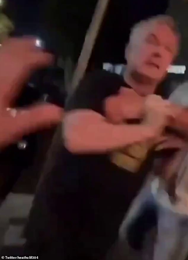 Kent's latest debacle was captured on film outside the Three Weeds hotel in Rozelle, western Sydney, late on Saturday evening.