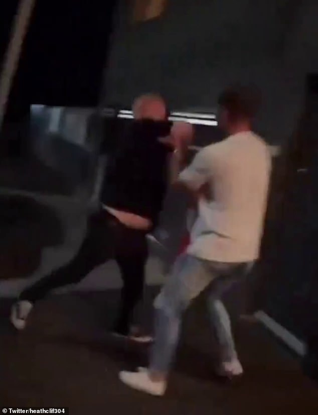 Kent and a 35-year-old man were arguing before the fight broke out on the road