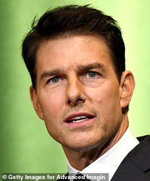 Tom Cruise speaks on stage at the 10th annual Lumiere Awards in 2019