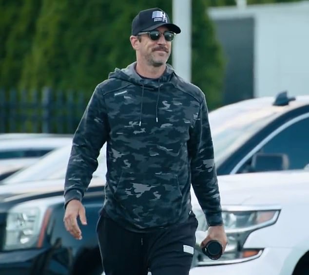 Aaron Rodgers is back in the building as the Jets QB sets the wheels in motion for his return