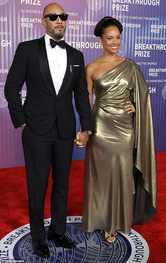 Alicia Keys and her husband Swizz Beatz left jaws dropping as they attended the 10th annual Breakthrough Prize Ceremony in Los Angeles on Saturday