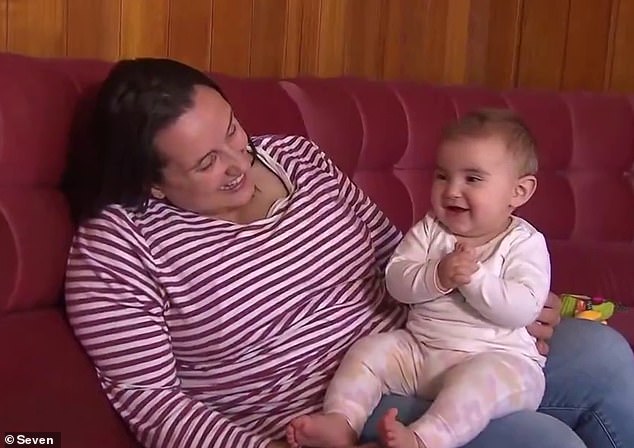 Melbourne mother-of-three Trish Faranda and baby Clara were asked to leave his show by comedian Arj Barker on Saturday evening