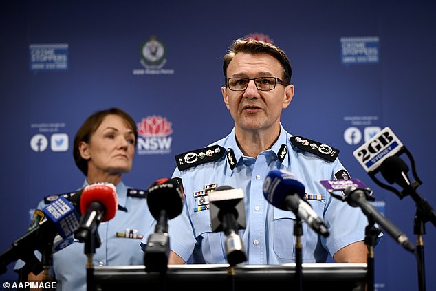 Australian Federal Police Commissioner Reece Kershaw (pictured) warned that social media companies such as X and Meta are actively spreading disinformation online