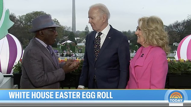 President Joe Biden (center) told NBC's Al Roker (left) that his favorite memories of his time in the White House are of his grandchildren 