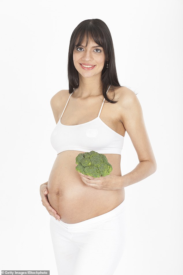 Researchers have discovered that a phytochemical found in cruciferous vegetables, including Brussels sprouts, cauliflower, kale and radishes, can be transferred through breast milk.  Pictured: file photo