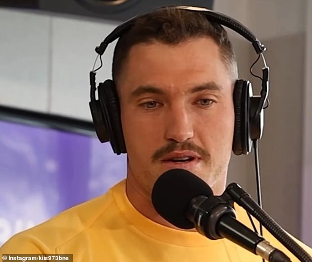 Broncos player Corey Oates (pictured) dished out personal information about the locker rooms on the radio