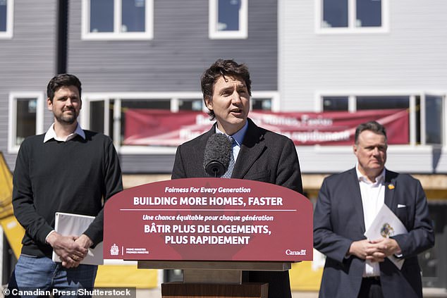 Addressing an audience Tuesday at a housing announcement in Dartmouth, Nova Scotia, Trudeau said the number of foreign workers coming to Canada has increased at a rate 