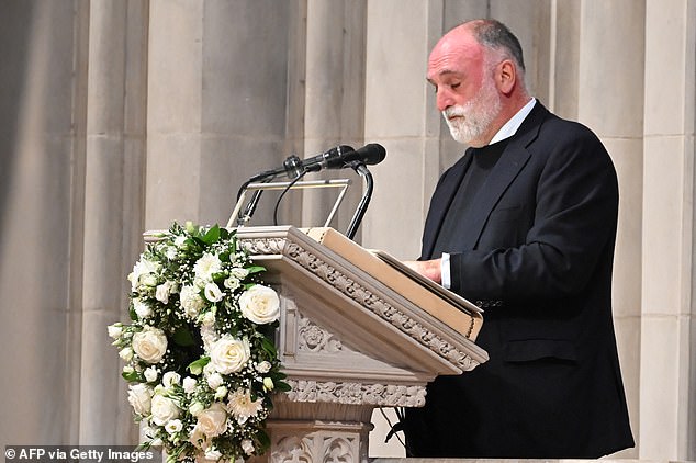 Celebrity chef Jose Andres continued to demand answers Thursday during the memorial service at Washington's National Cathedral for the seven World Central Kitchen workers killed in an Israeli attack in Gaza