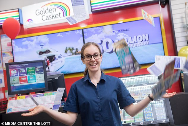 A woman who used her lucky lottery numbers for what she said was the last time during Thursday's Powerball drawing that she thought she had won $20,000 and was elated - but she had actually won $20 million (Stock image)