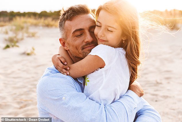 The long-held belief that cuddling a child too much makes them 'clingy' or that crying babies need to self-soothe is being challenged as part of a new campaign (stock image)