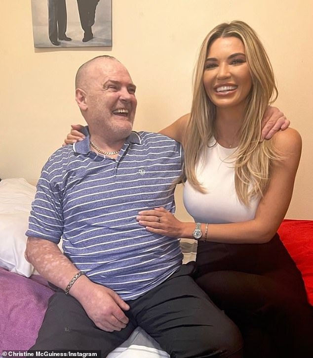 Christine McGuinness beamed with pride as she said seeing her former addict father stay free from his heroin addiction 'feels like a dream'