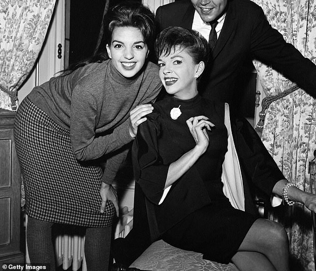 Born to iconic actress Judy Garland and famed director Vincente Minnelli, the EGOT winner has endured the highs and lows of fame;  pictured with Garland (right) in 1964