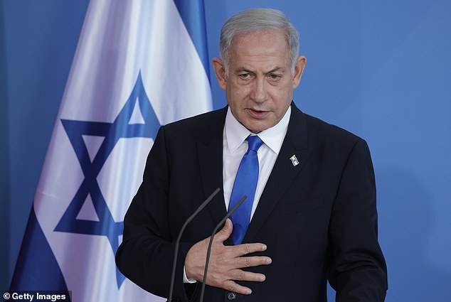 Israeli Prime Minister Benjamin Netanyahu (pictured) is hardly known for his moderation and officials warned Iran would 'pay the price' for its aggression