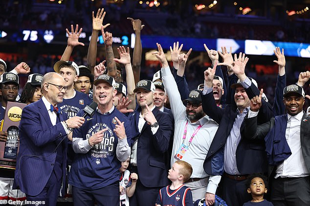 UConn was crowned back-to-back NCAA champions after defeating Purdue on Monday night