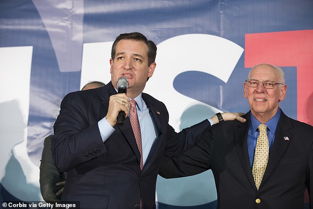 2016 stories from the National Enquirer included one accusing Ted Cruz (l) of having multiple affairs and another accusing his father Rafael (r) of ties to JFK's assassination.