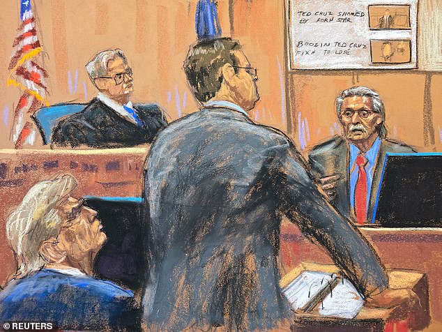 Former gossip king David Pecker gave testimony Tuesday as Donald Trump looked on.  Some of his most imaginative headlines about political rivals were shown to the court