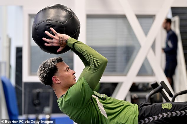 Everton's Dele Alli has revealed another injury setback just as he approaches a return to action