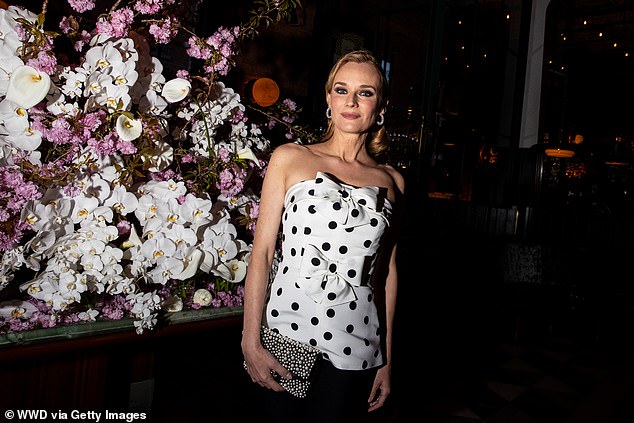 Diane Kruger brought the glamor Tuesday to a VIP dinner hosted by Dr.  Barbara Sturm in New York City