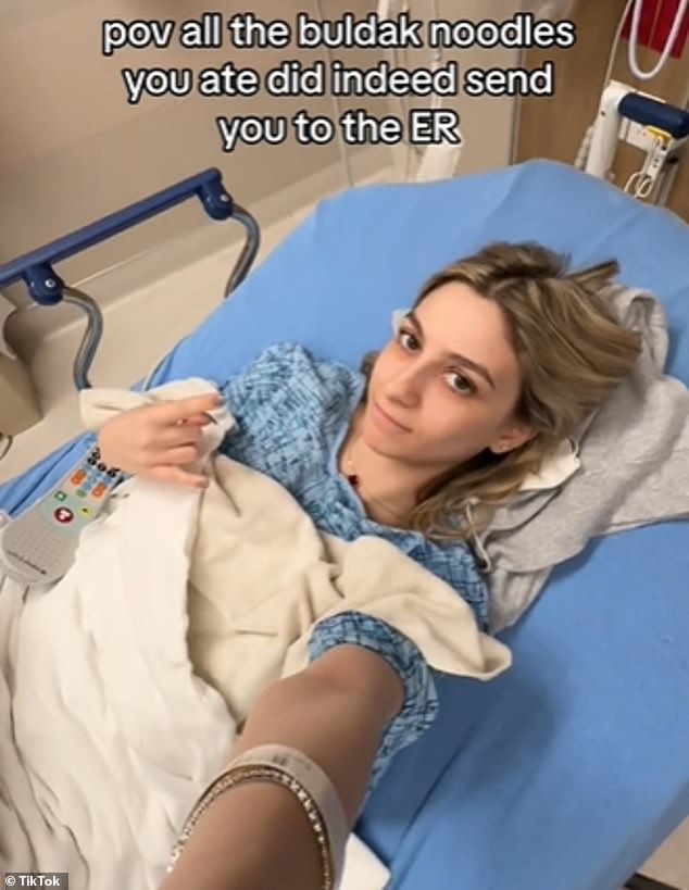 The warning comes after content creator Lucy Mourad revealed she suffered the complication after eating 'buldak ramen' noodles every week for six months.