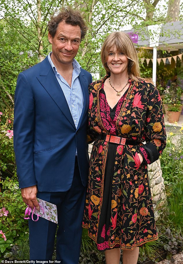 Dominic West says aristocratic wife Catherine FitzGerald believes he will only excel if he takes on a working-class role