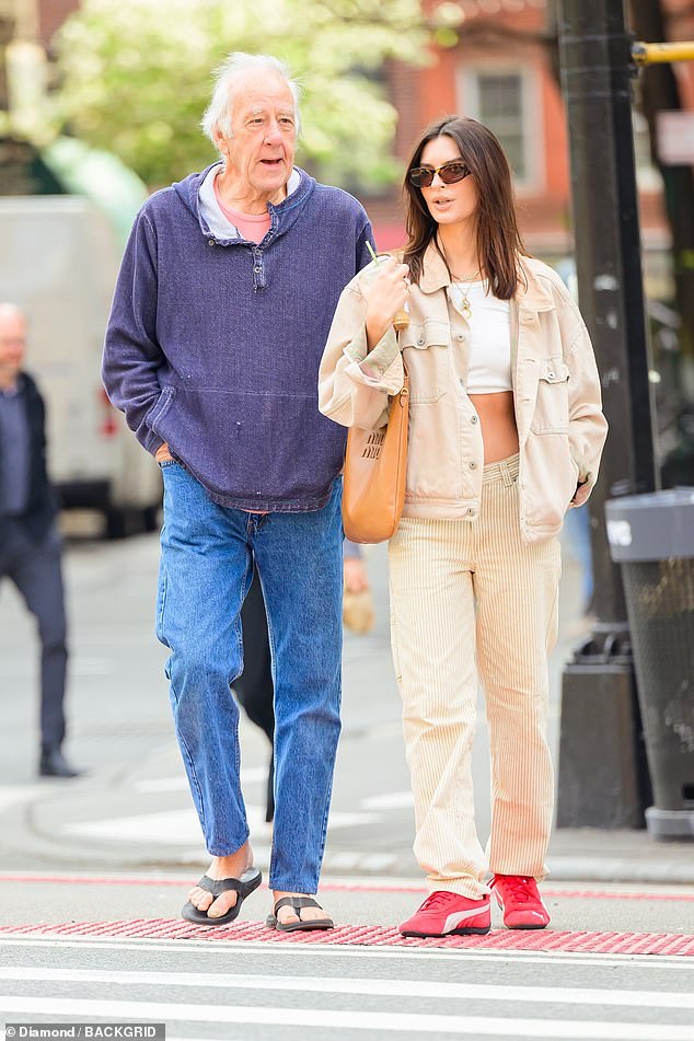 Emily Ratajkowski was spotted on a rare outing with her father John David Ratajkowski in New York City on Wednesday