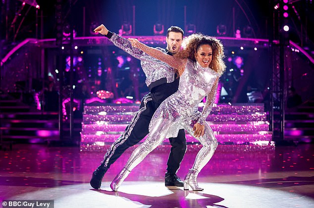 The professional dancer, 31, teamed up with Fleur in Strictly in 2022, where they reached the final and came second (pictured in the show final)