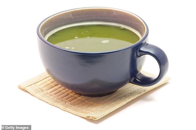 Green tea is traditional in the Japanese diet