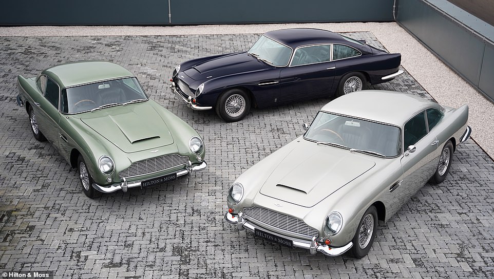 William Garrett, managing director of Hilton & Moss, says they are offering Aston Martin DB5 buyers 'something rarely offered in the rarefied world of Aston Martin DB5s: the luxury of choice' with an extraordinary line-up of four DB5s running simultaneously are for sale