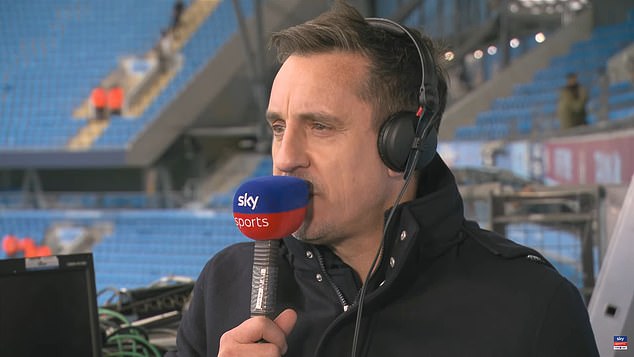 Gary Neville says he has never seen a team make it as difficult for Manchester City as Arsenal