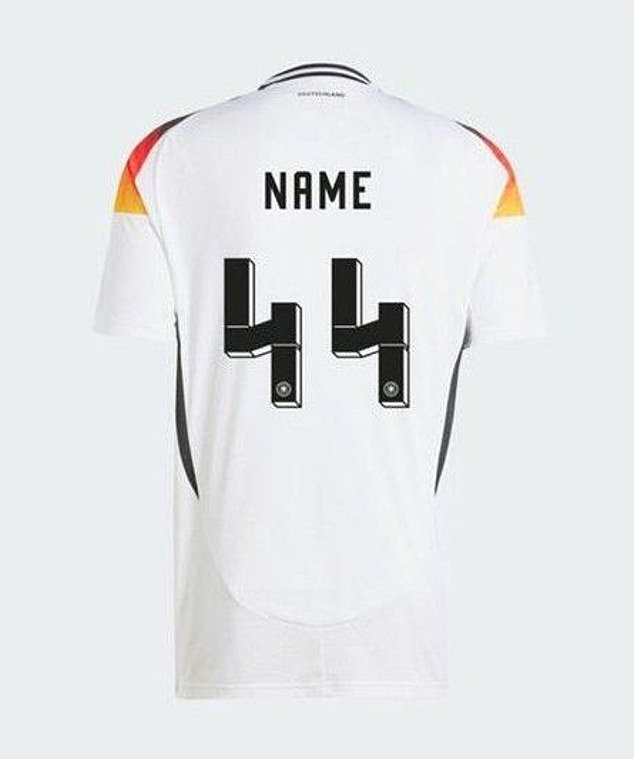 The German football team has announced that the design for the number four on its new kit will be redesigned amid concerns that the number '44' resembles the symbol used by Nazi SS units