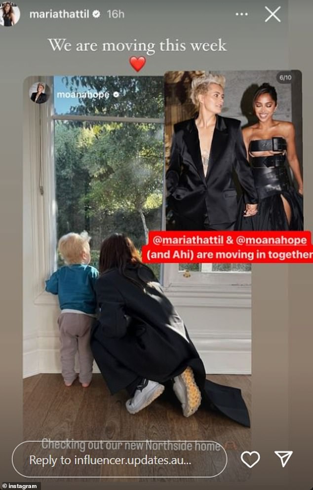 AFLW star Moana Hope and girlfriend Maria Thattil have taken the next step in their romance.  According to Instagram page Influencer Updates, the two have moved in together