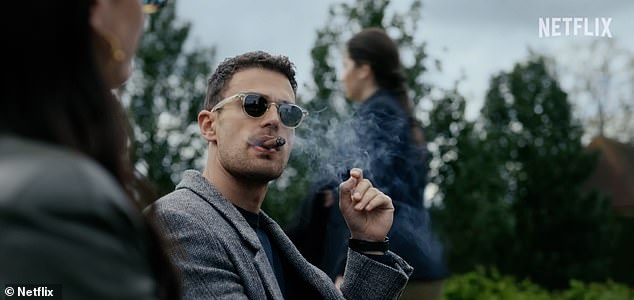 Theo, 39, stars as Edward Horniman – who 'inherits his father's extensive estate only to discover' it is a 'weed empire owned by the legendary Mickey Pearson'