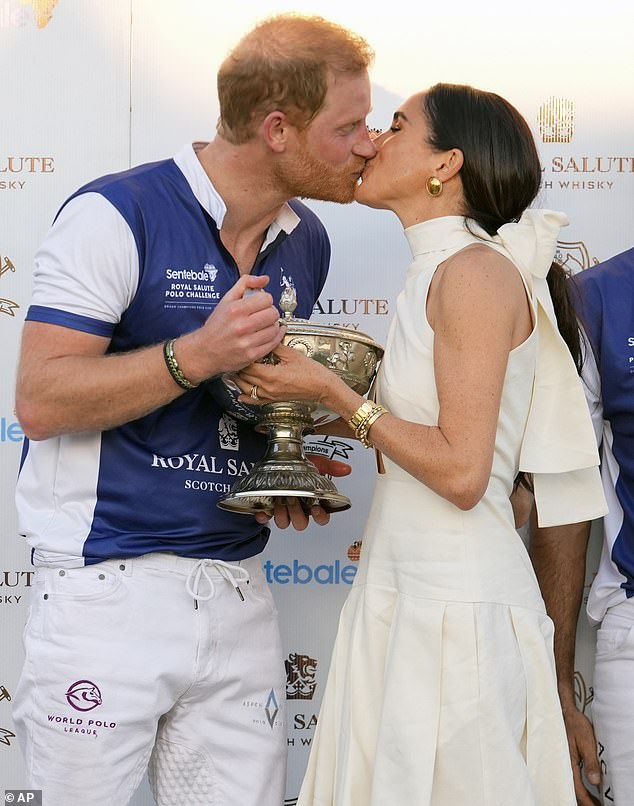 Prince Harry, pictured with Meghan Markle at a polo event in Florida on April 12, has listed the US as his primary residence for the first time