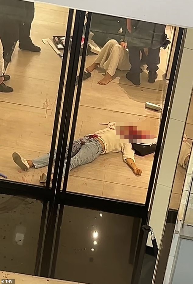 Victims of the attack were left lying in the mall as police worked to stop the attack