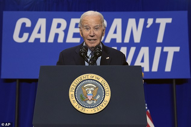 President Joe Biden said it was time to 'expire' Republican lawmakers who allowed an expanded child tax credit to expire