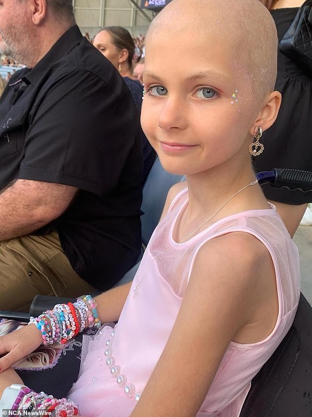 Scarlett Oliver has made her lifelong wish come true by meeting Taylor Swift in Sydney.  Image: Instagram