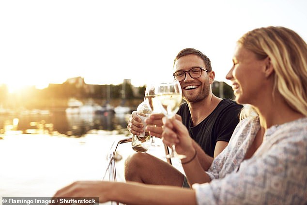 Research shows that couples who drink together can even live longer (stock photo)